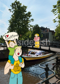 Amsterdam brug boot