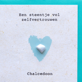 Edelsteen kaart Chalcedoon