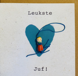 Wenskaart leukste juf