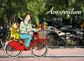 Amsterdam papa fiets