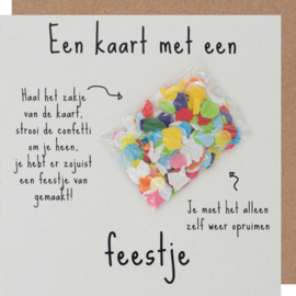 Kaart met een feestje