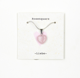 Kette Rosenquarz  Liebe