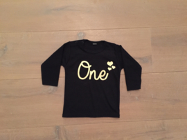 Verjaardagsshirt One hartjes