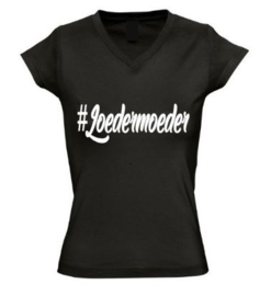 Dames T'shirt #Loedermoeder