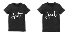 Twinning shirts JUT en JUL kind