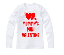 Valentijns shirt MOMMY'S MINI VALENTINE