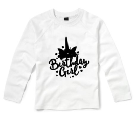 Verjaardagsshirt UNICORN BIRTHDAY GIRL