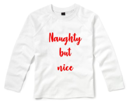 Kerst Shirt NAUGHTY BUT NICE