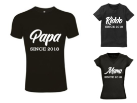 Twinning shirts Papa , Mama , Kiddo since