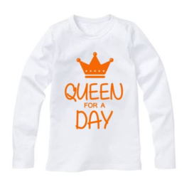 Koningsdag shirt QUEEN FOR A DAY