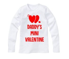 Valentijns shirt DADDY'S MINI VALENTINE