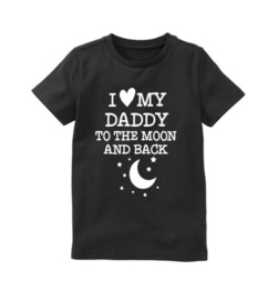 Shirt I love my daddy to the moon and back