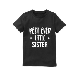 Shirt BEST EVER LITTLE SISTER zwangerschap bekendmaking