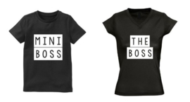 Twinning shirts THE BOSS en MINI BOSS