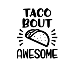 Taco about awesome sticker speelgoed keukentje