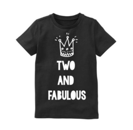 Verjaardagsshirt two and fabulous