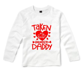 Valentijns shirt MY HEART BELONGS TO DADDY
