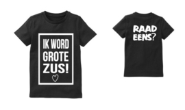 Shirt ik word grote zus! zwangerschap aankondiging