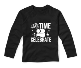 Verjaardagsshirt IT'S TIME 2 CELEBRATE