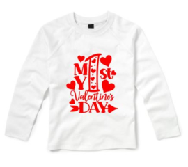 Valentijns shirt MY FIRST VALENTINES DAY