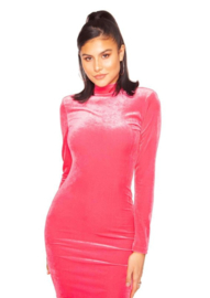 LA SISTERS | Mini Velvet Dress Pink