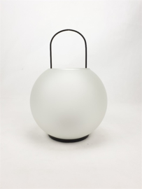 Glass Lantern 18x27cm Soft White