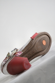 ART - Rood lederen sandalen met print - Mt 38