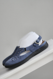 Zenuwinzinking Italiaans Retentie Nieuw! Helvesko - Blauw lederen comfort sandalen - Mt 39 | NEW IN |  Galamini Store