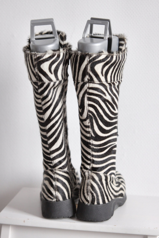 Bumper - Zwart wit zebra boots Mt 36 | NEW IN | Galamini