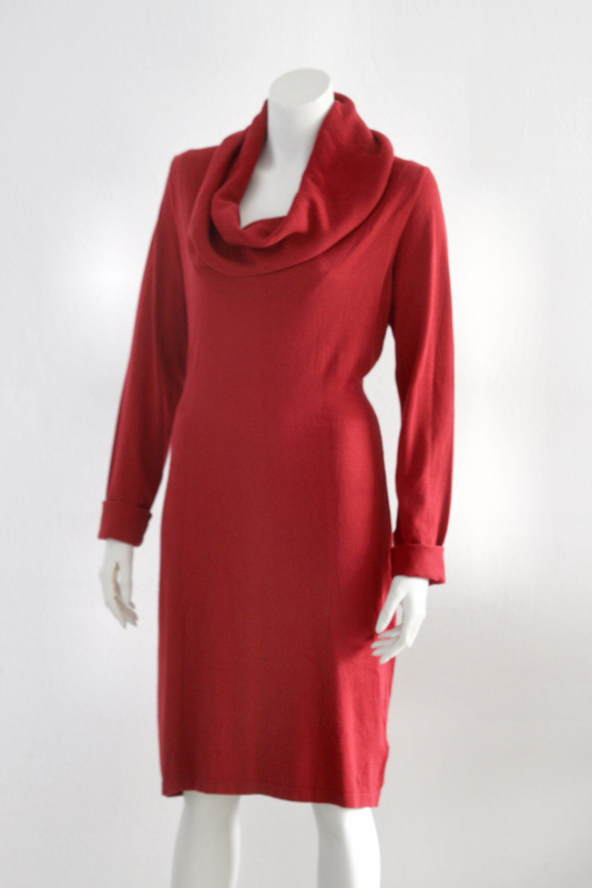 zijde vandaag Verzamelen Expresso - Rode jurk Loes met col - Mt XXL / 44 | NEW IN | Galamini Store