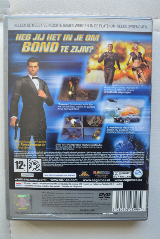 James Bond 007 Nightfire Platinum Ps2 Games Retro Sorkas