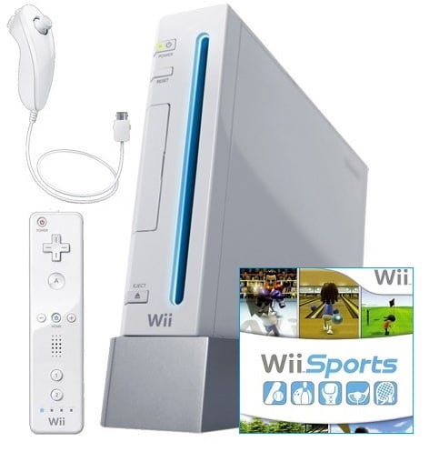 Wii Sports Pack - Snelle verzending (Garantie op Spelcomputer: 2 Maanden,Batterijen: Zonder batterijen)