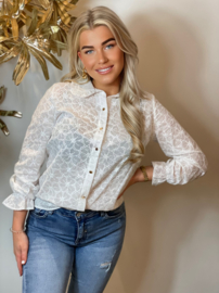 Broidery Blouse White