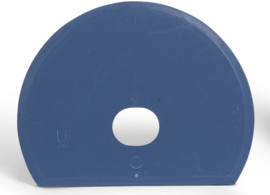 Deegschraper rond met gat - blauw (20 stuks)