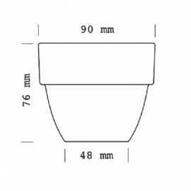 cupping kom 110ml/ 210ml / 260ml in overdoos 6 stuks