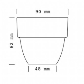 cupping kom 110ml/ 210ml / 260ml in overdoos 6 stuks