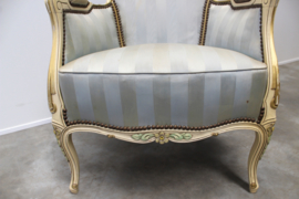 Brocante sierlijke fauteuil  Queen Ann