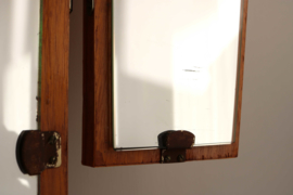 Vintage kaptafel met drieluik-spiegel