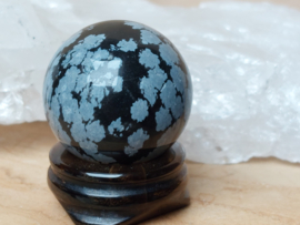 Sneeuwvlok obsidiaan bol