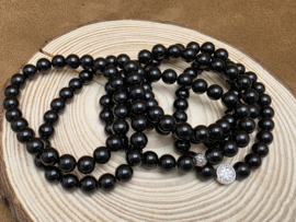 Zwarte toermalijn armband 8 mm