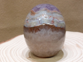 Amethist met agaat human skull