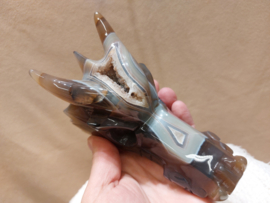 Agaat geode draak
