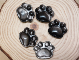 Zilver obsidiaan poezenpootje