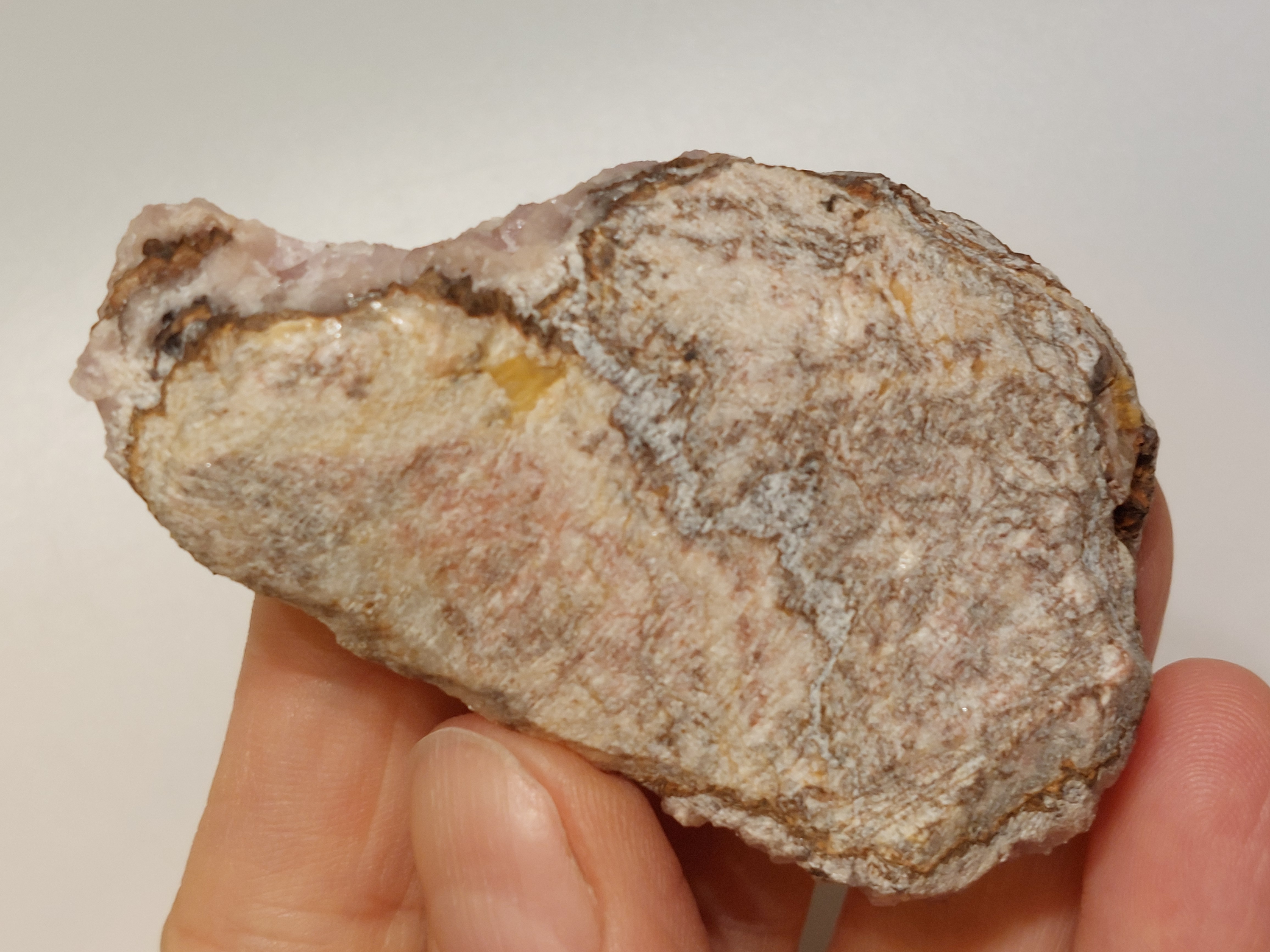 Kobalt calciet cluster uit Marokko
