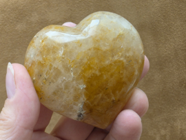 Golden healer of limoniet kwarts hart