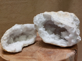 Bergkristal geode set