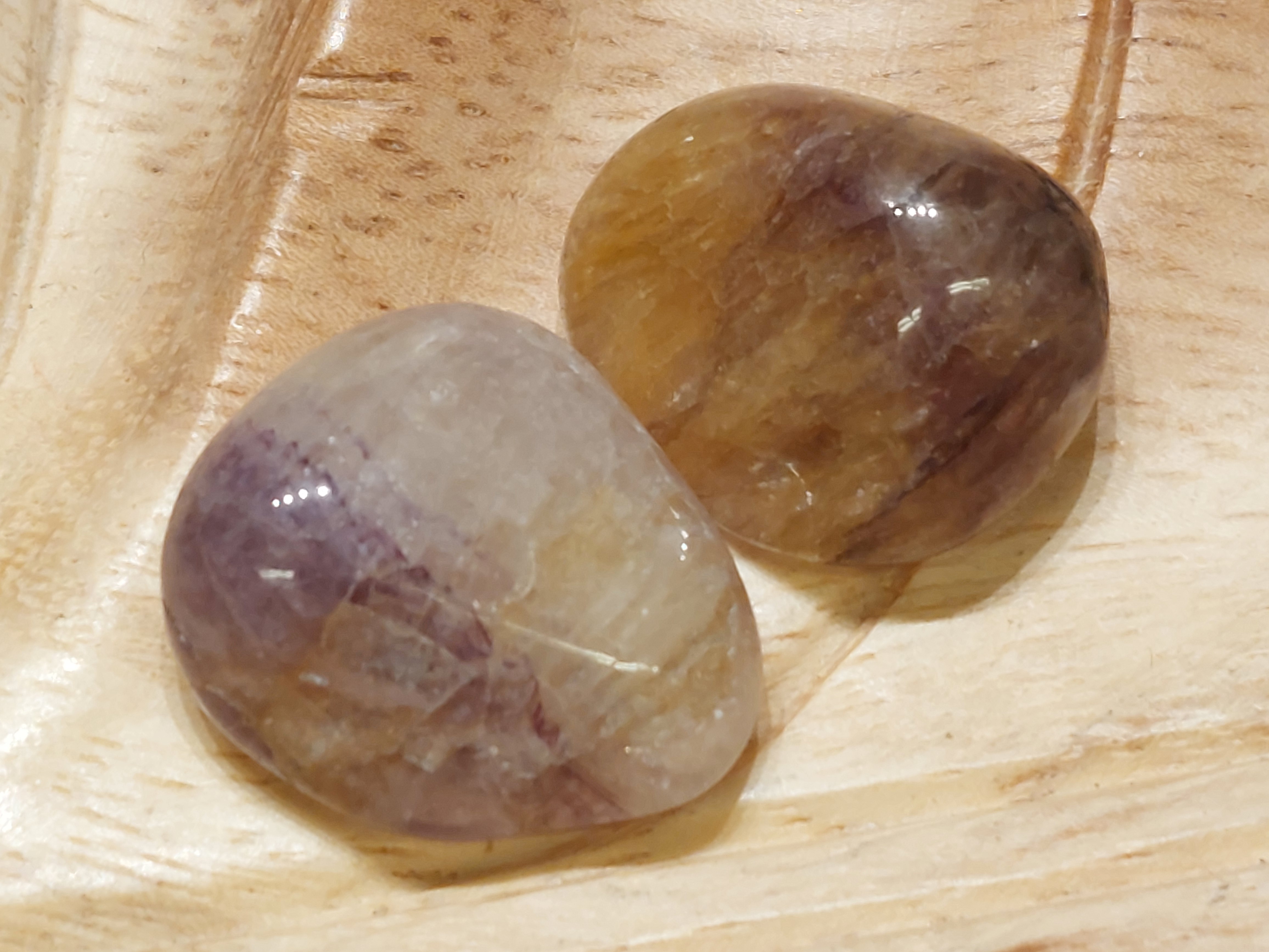 Blue John fluoriet knuffelsteen