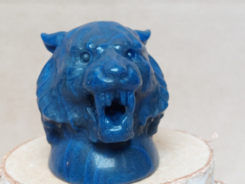 Blauwe kwarts beren hoofd