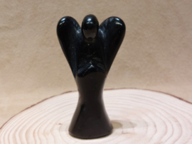 Zwarte obsidiaan engel
