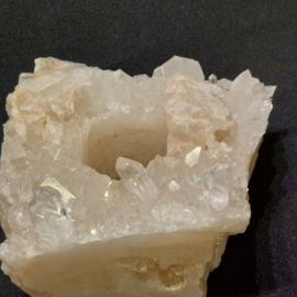 Bergkristal theelicht in cluster